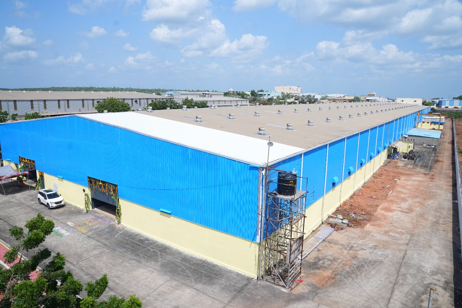 TRBL coach plant rear elevation with loading bays