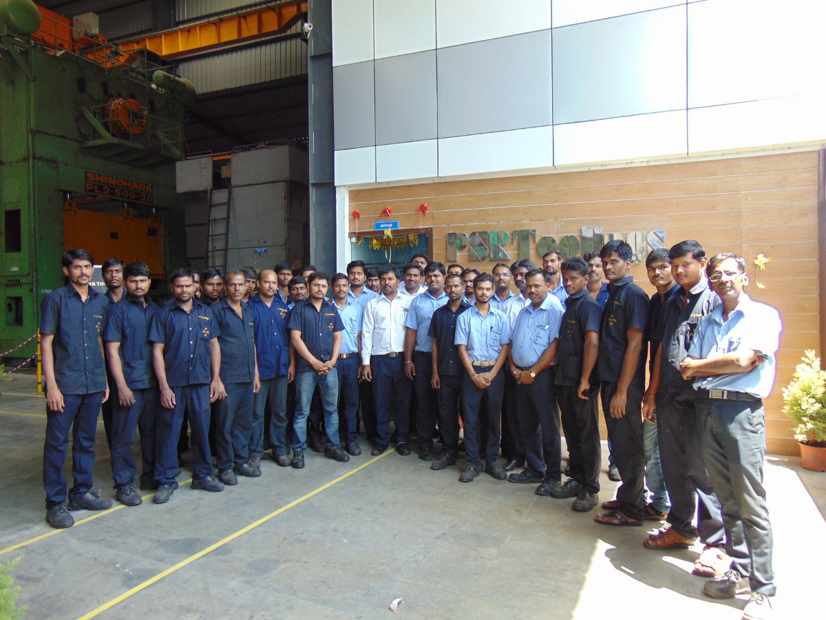 Full PSR Toolings workforce outside the plant