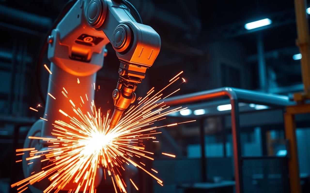 Robotic welding cell at TRBL Vijayawada